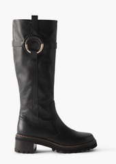 See by Chloé - Hana leather knee boots - Black - EU 40
