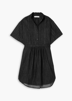 See by Chloé - Pintucked denim dress - Black - FR 42