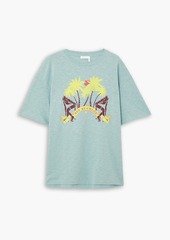See by Chloé - Printed cotton-jersey T-shirt - Green - XS