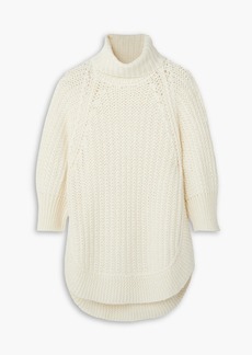 See by Chloé - Ribbed alpaca-blend turtleneck sweater - White - S