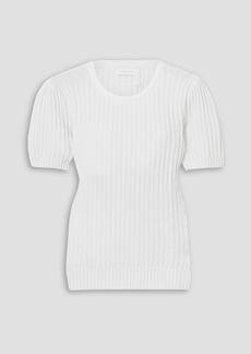 See by Chloé - Ribbed-knit cotton top - White - XS