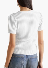 See by Chloé - Ribbed-knit cotton top - White - XS