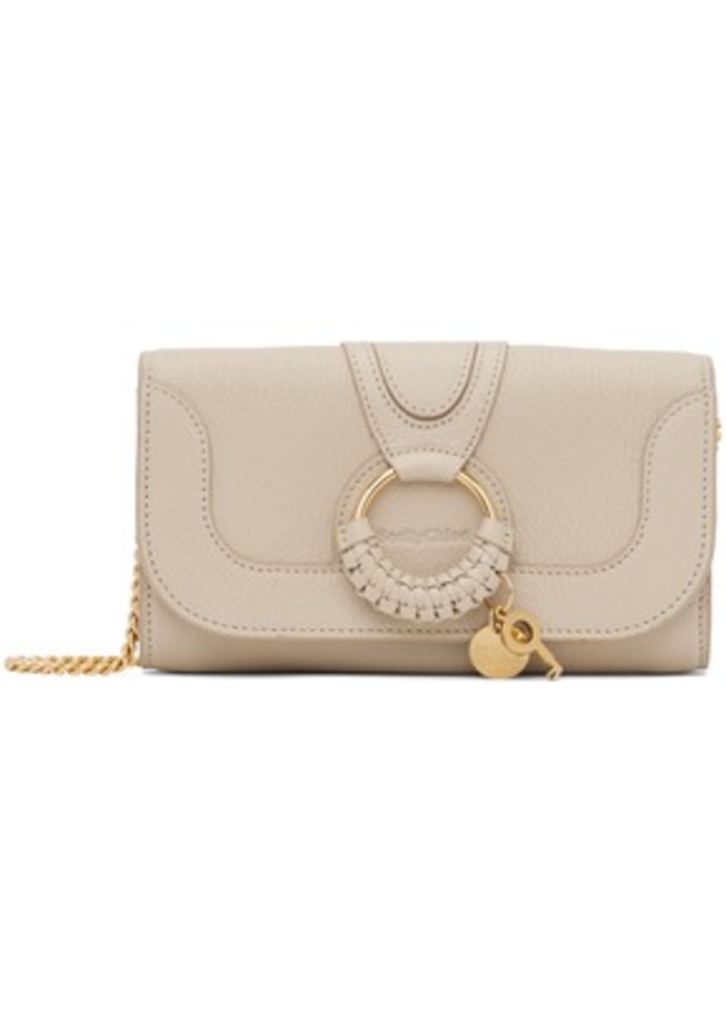 See by Chloé Beige Hana Chain Wallet Bag