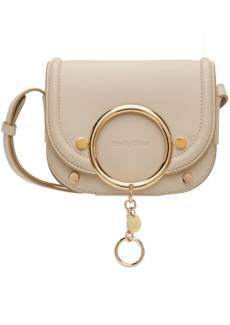 See by Chloé Beige Mara Small Crossbody Bag