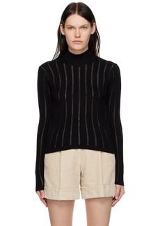 See by Chloé Black High-Neck Blouse