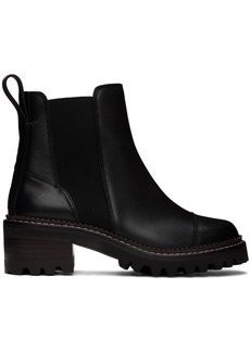 See by Chloé Black Mallory Ankle Boots