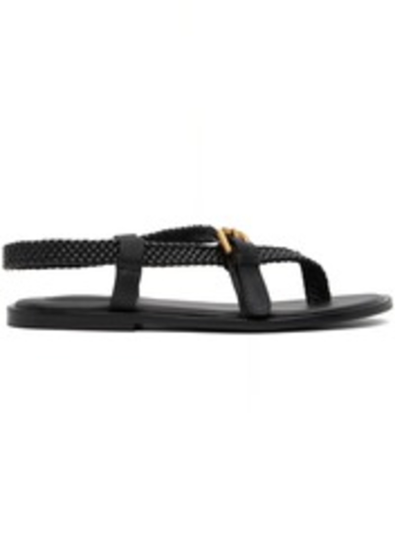 See by Chloé Black Nola Braided Sandals