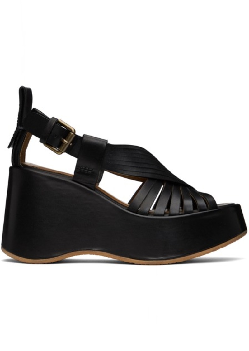 See by Chloé Black Thessa Heeled Sandals