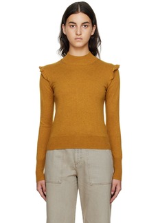 See by Chloé Brown Frilly Sweater