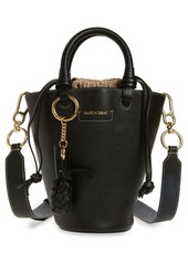 See by Chloé Cecilia Small Leather Bucket Bag in Black at Nordstrom