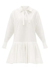 See By Chloé Dropped-waist cotton shirt dress