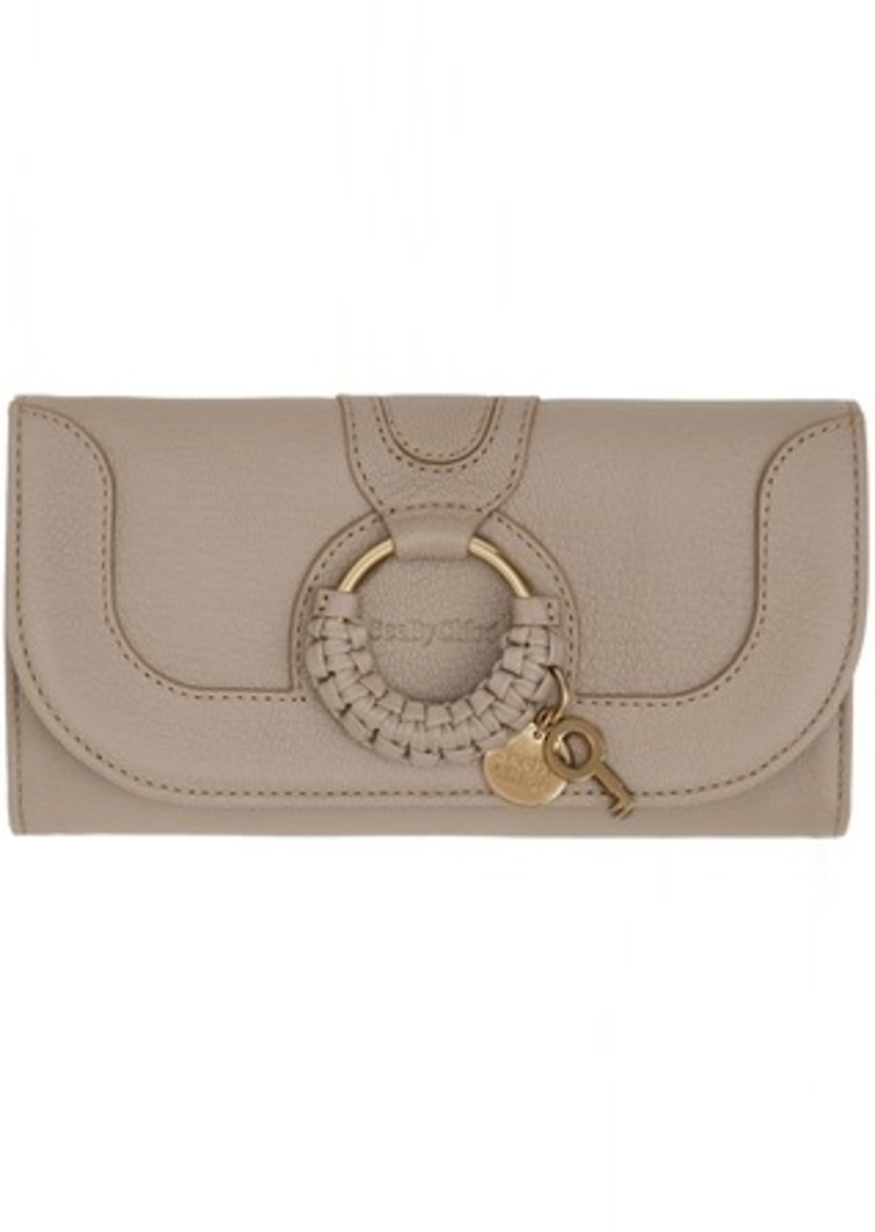 See by Chloé Gray Hana Long Continental Wallet