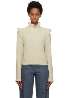 See by Chloé Off-White Ruffle Sweater