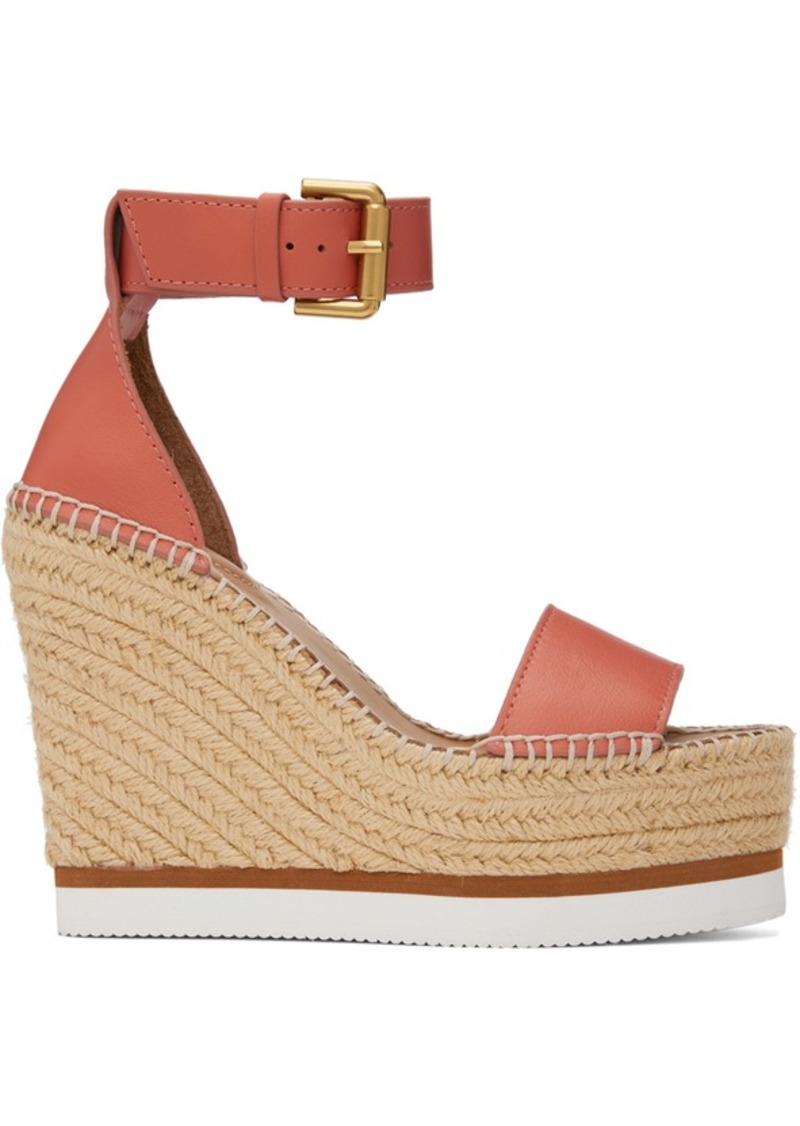 See by Chloé Orange Glyn Espadrille Sandals