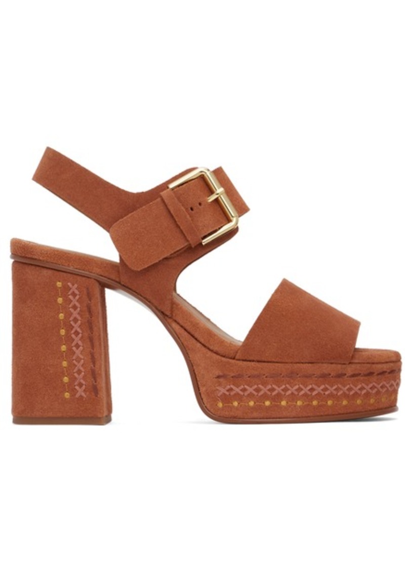 See by Chloé Orange Pheebe Platform Sandals