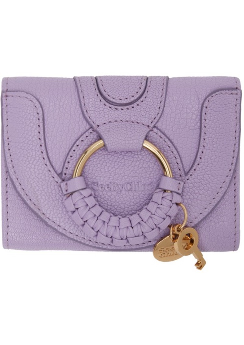 See by Chloé Purple Trifold Hana Wallet