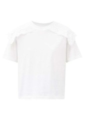See By Chloé Ruffled cotton-jersey T-shirt