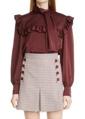 See by Chloé Tie Neck Long Sleeve Top