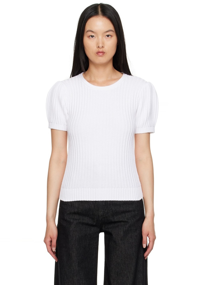 See by Chloé White Rib Sweater