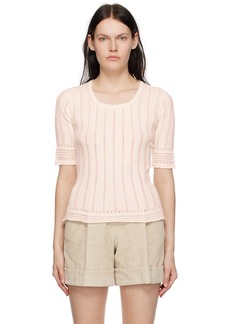 See by Chloé White Scoop Neck Top