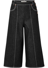 See By Chloé Woman Button-detailed Denim Culottes Black