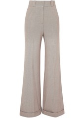 See By Chloé Woman Checked Jacquard Wide-leg Pants Taupe