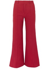 See By Chloé Woman Cotton-blend Twill Bootcut Pants Crimson