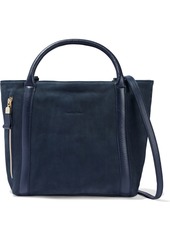 See By Chloé Woman Harriet Leather-trimmed Nubuck Tote Midnight Blue