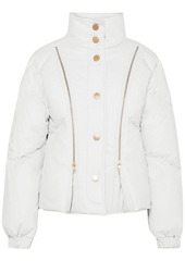 See By Chloé Woman Quilted Cotton-shell Down Jacket Light Gray