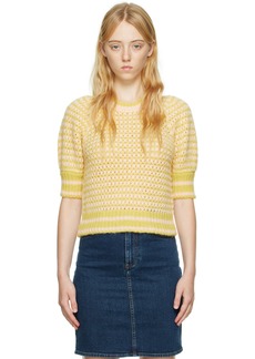 See by Chloé Yellow & Pink Striped Sweater