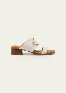 See by Chloé See by Chloe Hana Leather Ring Slide Sandals
