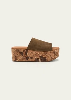See by Chloé See by Chloe Liana Platform Suede Cork Sandals