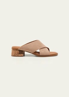 See by Chloé See by Chloe Liana Suede Crisscross Slide Sandals