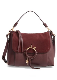 See by Chloé See by Chloe Small Joan Leather Shoulder Bag in Burgundy at Nordstrom