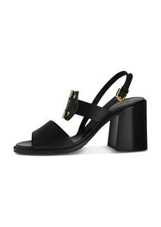 See by Chloé See by Chloe Women's Chany Logo Accent Black High Heel Sandals