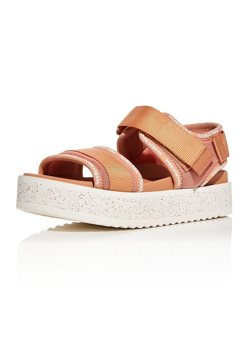 See by Chloé See by Chloe Women's Fabri Fussbet Logo Platform Sandals