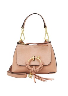 See by Chloé See by Chloe Women's Joan Mini Leather Suede Crossbody Handbag Coffee Pink