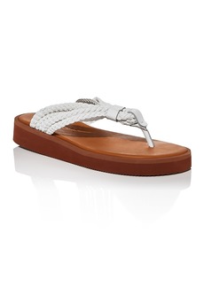 See by Chloé See by Chloe Women's Sansa Braided Strap Platform Thong Sandals