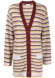See by Chloé striped knitted cardigan