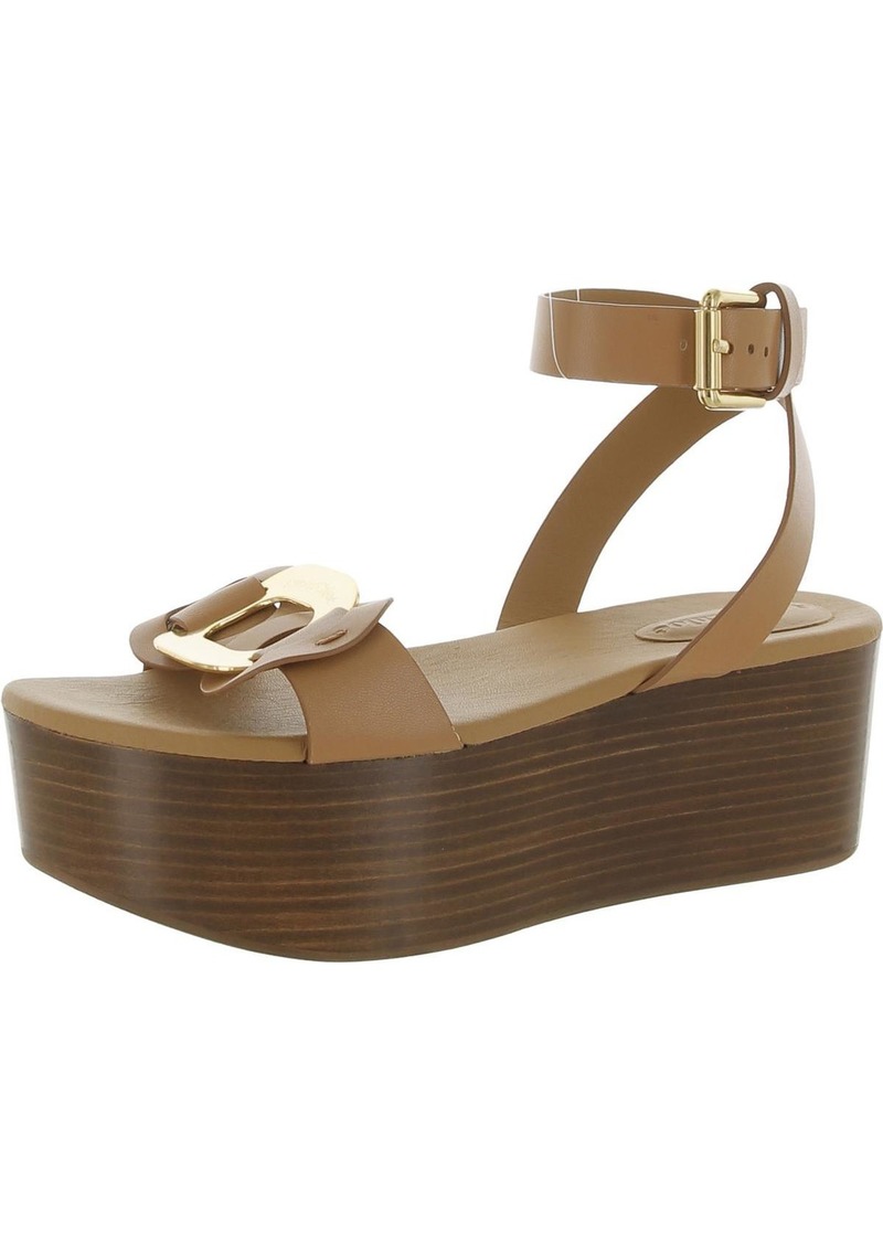 See by Chloé Womens Leather Buckle Platform Sandals
