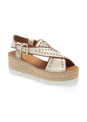 See by Chloé See by Chloe Pia Espadrille Platform Slingback Sandal in Natural at Nordstrom