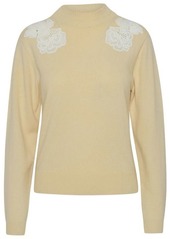See by Chloé WOOL BLEND CREAM SWEATER