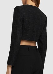 Self Portrait Bouclé Crop Jacket