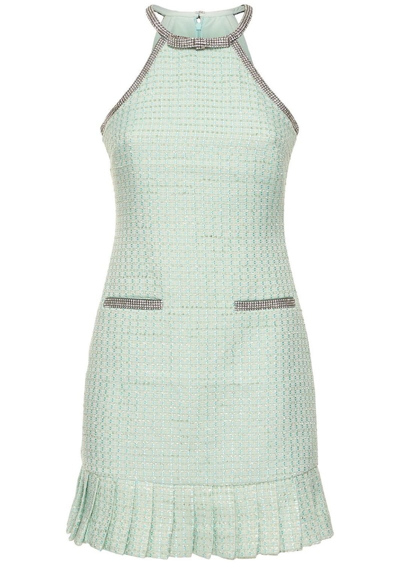 Self Portrait Bouclé Mini Dress