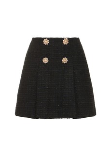 Self Portrait Bouclé Mini Skirt