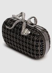 Self Portrait Chainmail Crystal Bow Clutch