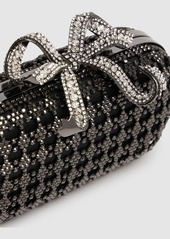 Self Portrait Chainmail Crystal Bow Clutch