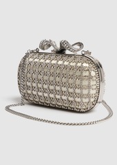 Self Portrait Chainmail Crystal Clutch