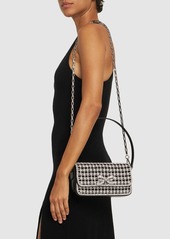 Self Portrait Chainmail Crystal Shoulder Bag