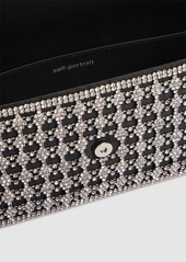 Self Portrait Chainmail Crystal Shoulder Bag